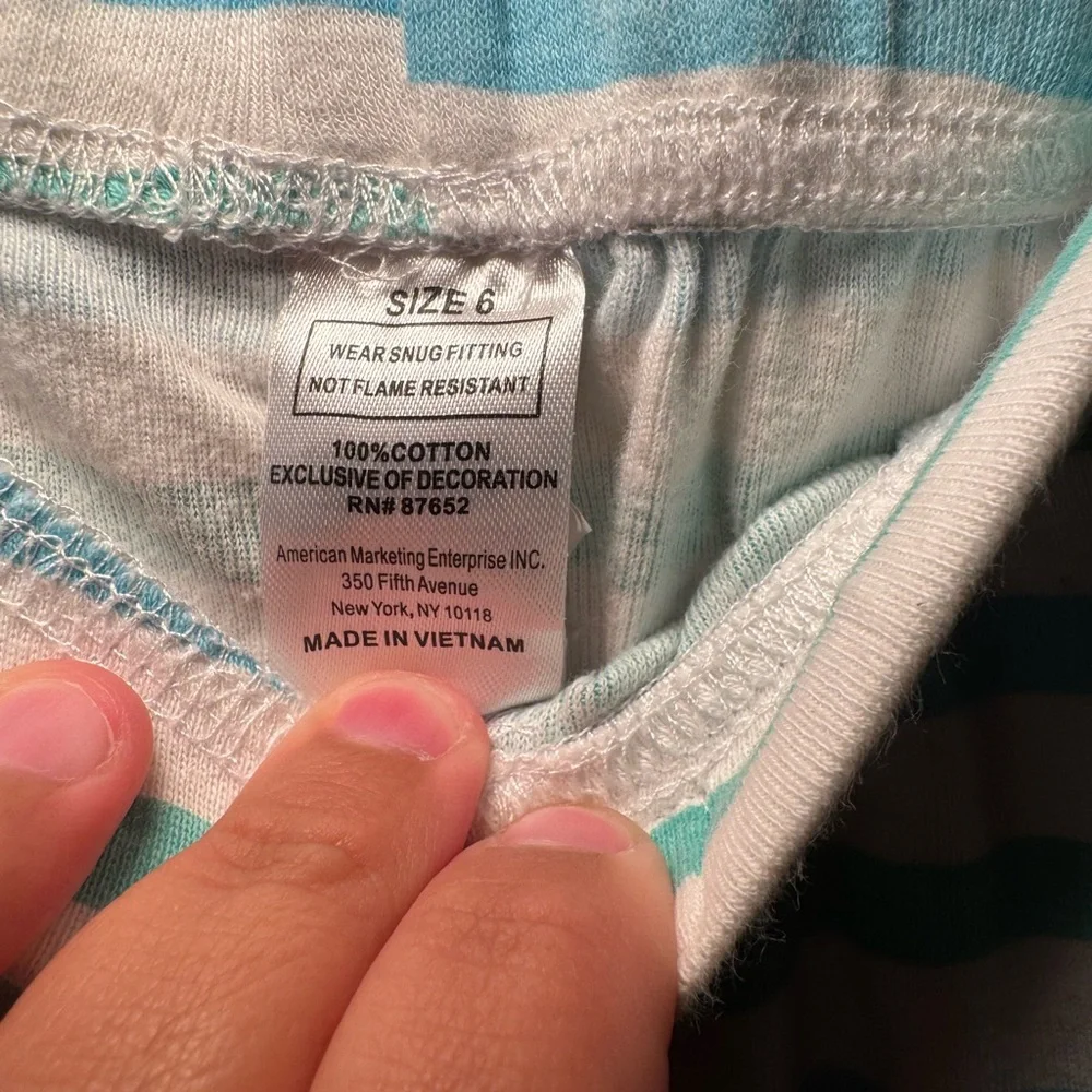 Pokémon boys 3 pieces size 6 100% cotton pajama